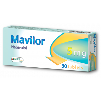 MAVILOR 5 MG ( NEBIVOLOL ) 30 TABSLETS